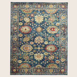Blue Antique Revival Wool Rug - 4' x 6' - hover