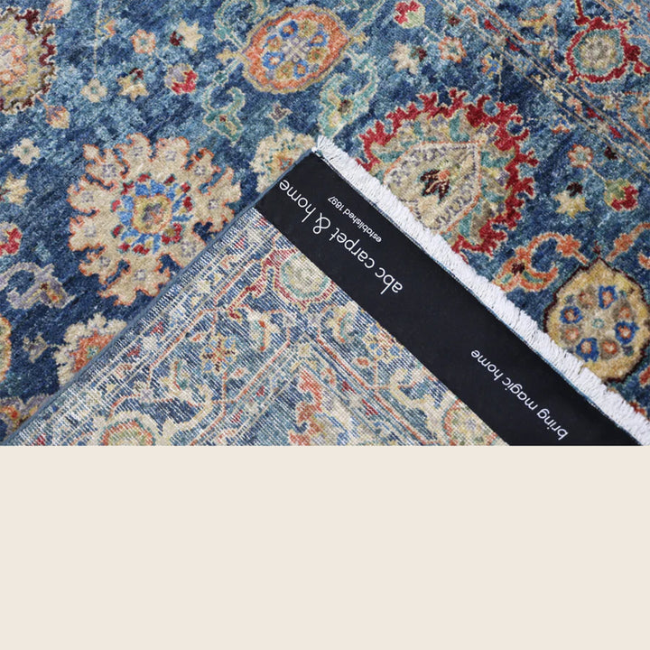 Blue Antique Revival Wool Rug - 4' x 6'