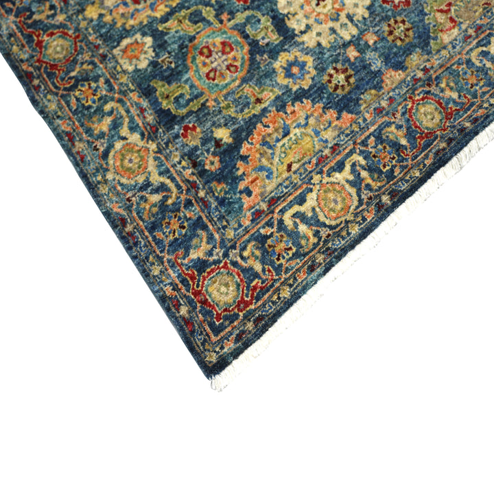 Blue Antique Revival Wool Rug - 4' x 6'