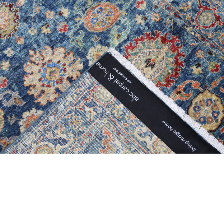 Blue Antique Revival Wool Rug - 4' x 6'