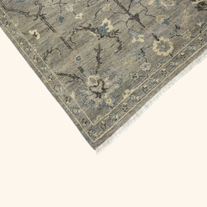 Grey Antique Revival Wool Rug - 6' x 9'
