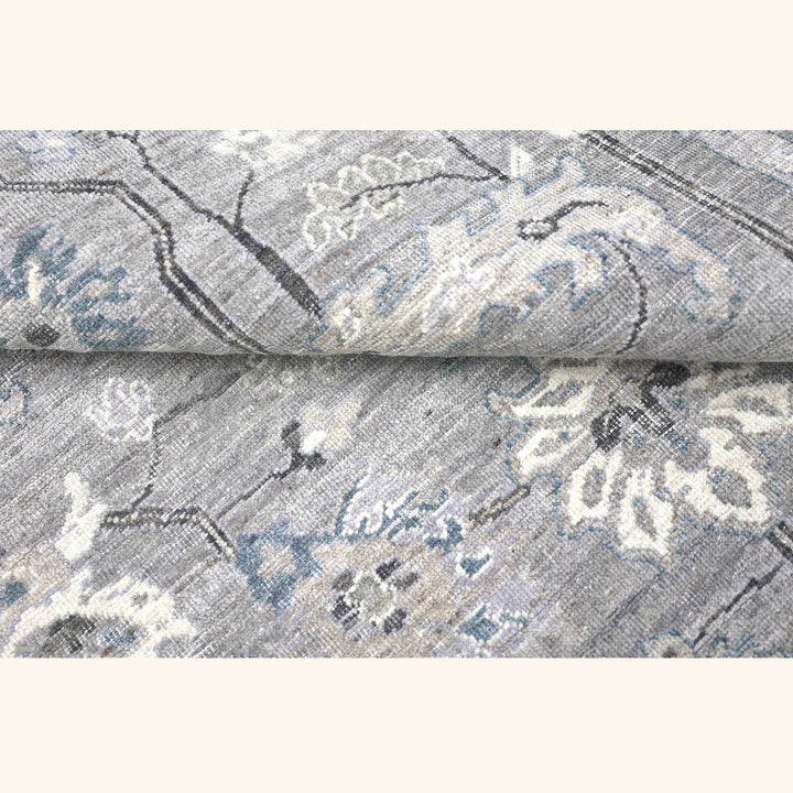 Grey Antique Revival Wool Rug - 6' x 9'