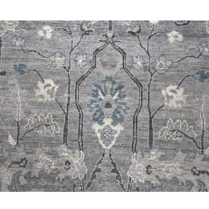 Grey Antique Revival Wool Rug - 6' x 9'