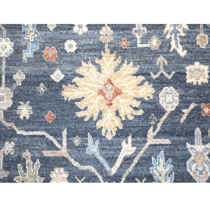 Navy Antique Revival Wool Rug 6x9