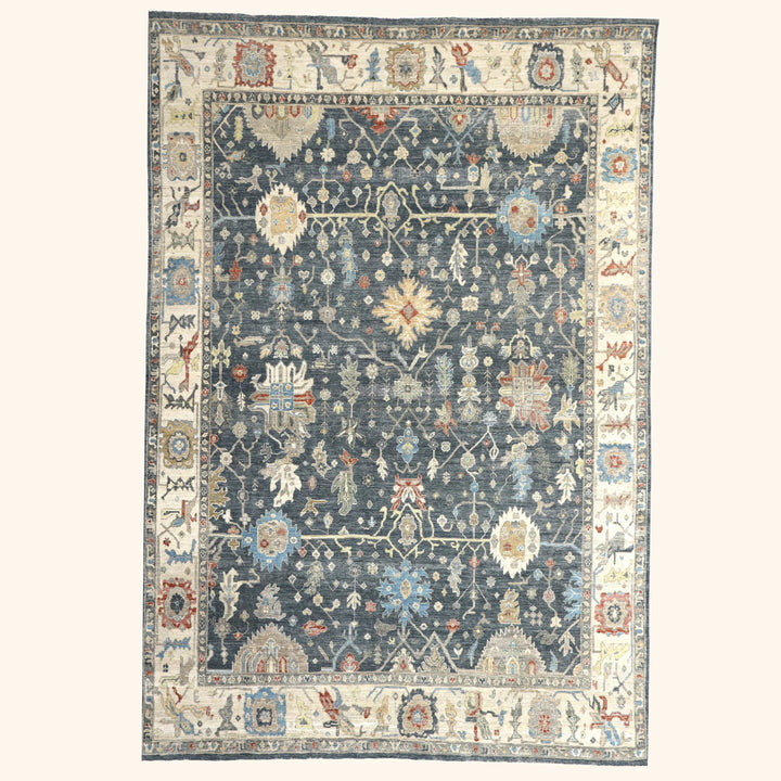 Navy Antique Revival Wool Rug