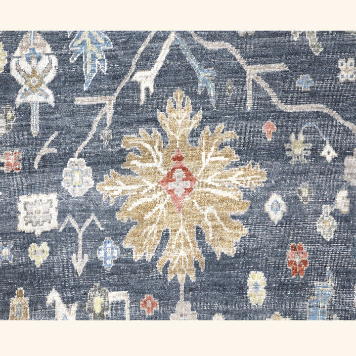 Navy Antique Revival Wool Rug