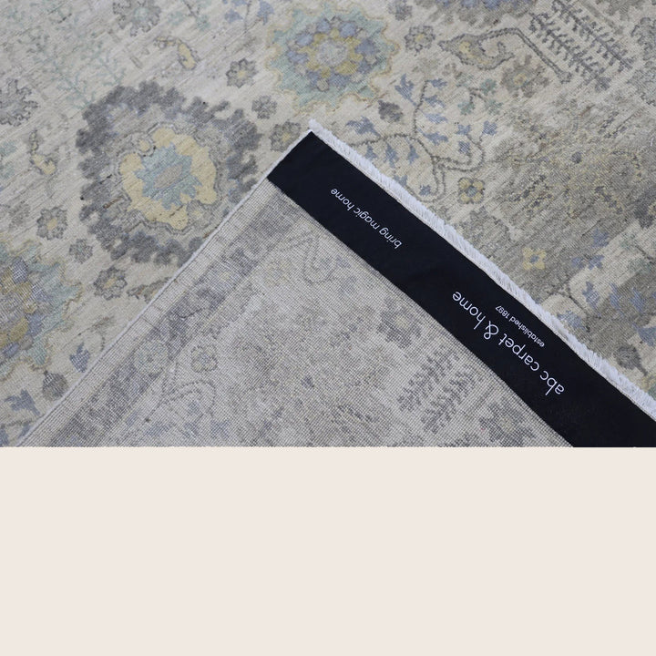 Light Grey Antique Revival Wool Rug