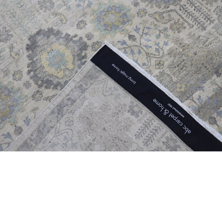 Light Grey Antique Revival Wool Rug