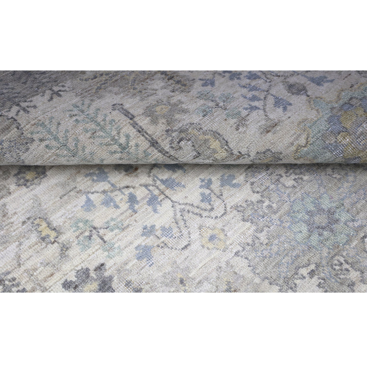 Light Grey Antique Revival Wool Rug
