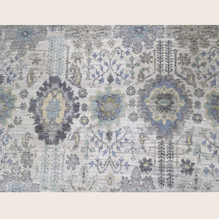 Light Grey Antique Revival Wool Rug