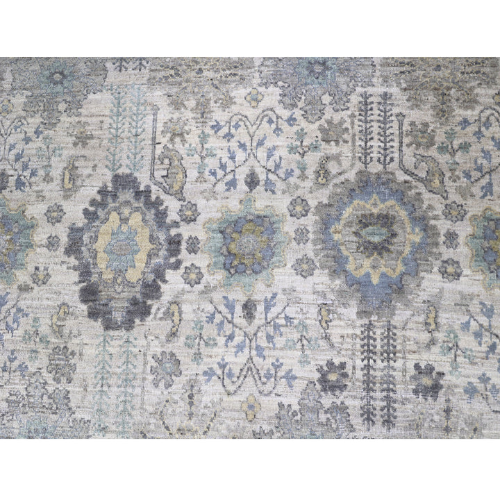Light Grey Antique Revival Wool Rug