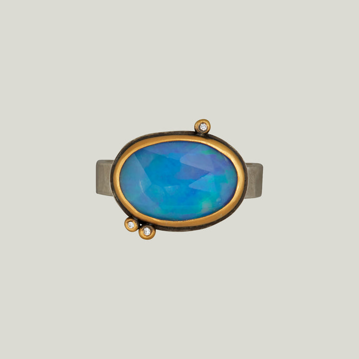 Rosecut Ethiopian Opal Ring