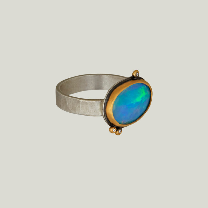 Rosecut Ethiopian Opal Ring