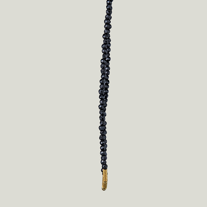Black Spinel Beaded Necklace