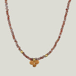 Warm Zircon Beaded Necklace