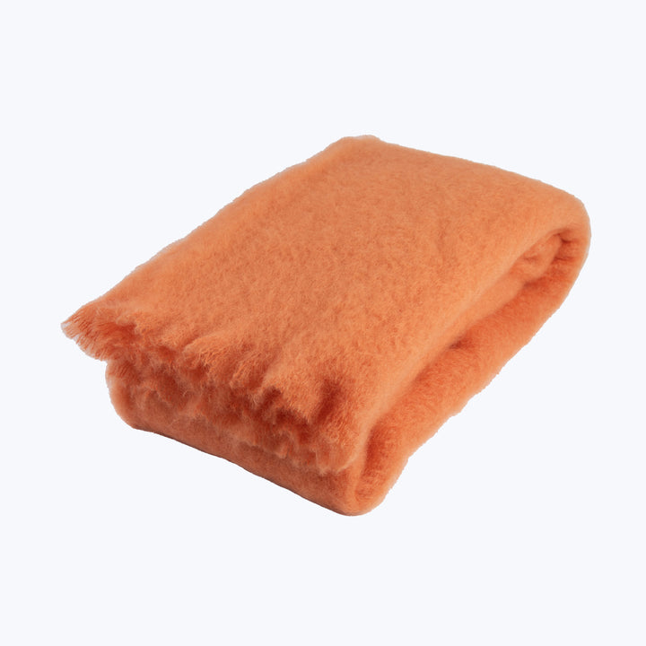 Mohair Throw Peach