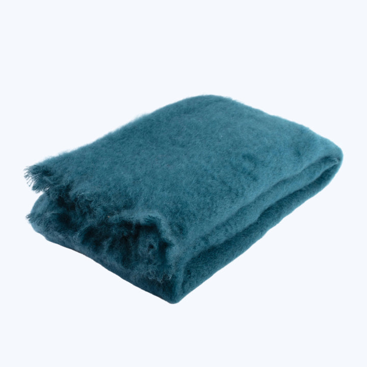 Mohair Throw Ocean