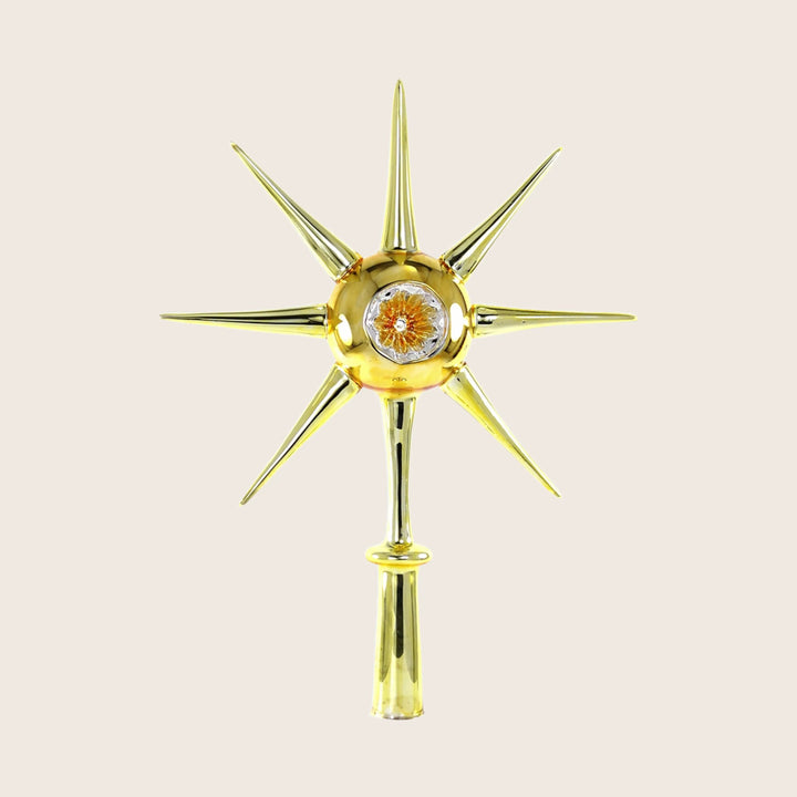 Whimsy Star Tree Topper Gold