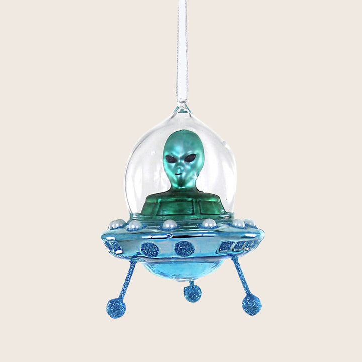 Flying UFO Ornament