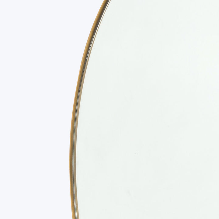 Bellvue Round Mirror Polished Brass