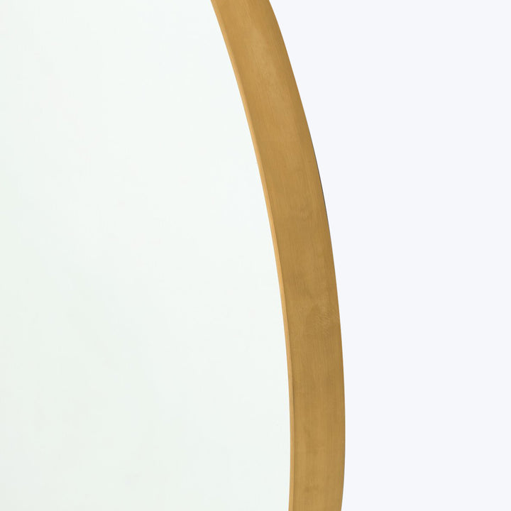 Bellvue Round Mirror Polished Brass