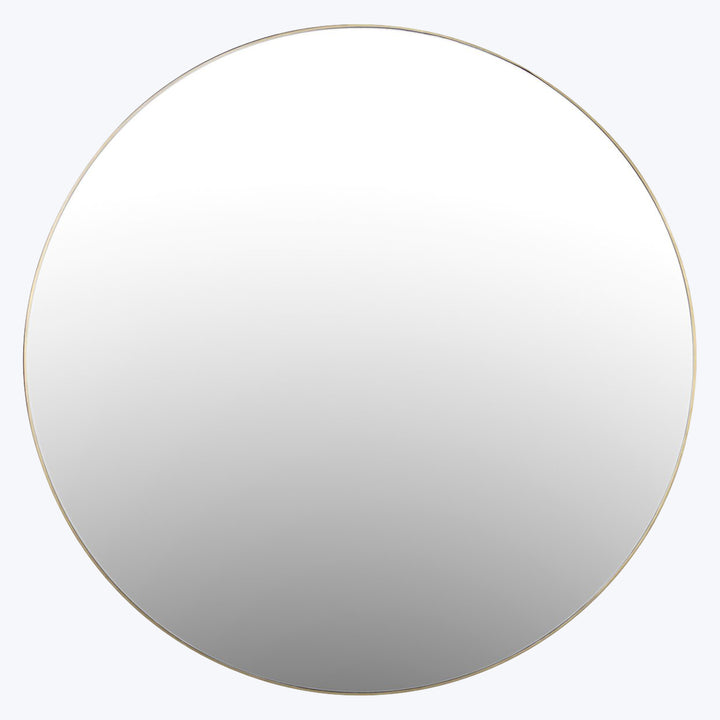 Bellvue Round Mirror Polished Brass