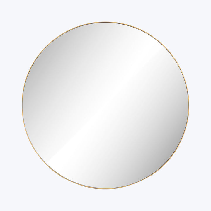 Bellvue Round Mirror Polished Brass