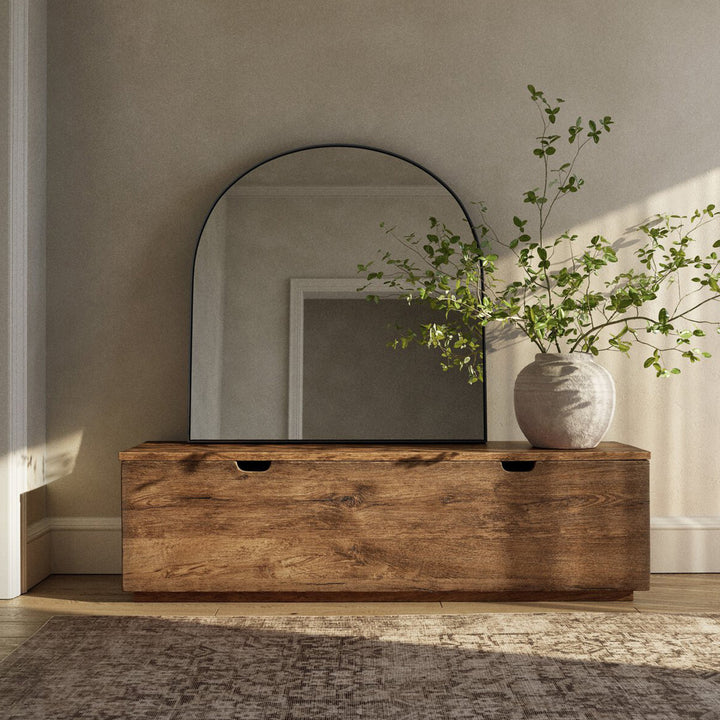 Georgina Wide Mirror Iron Matte Black