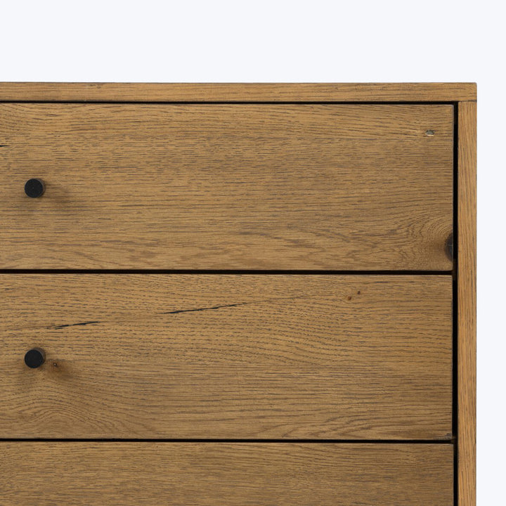 Eaton Large Nightstand Amber Oak Resin