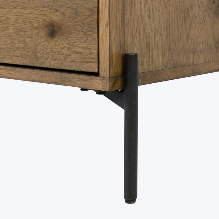 Eaton Large Nightstand Amber Oak Resin