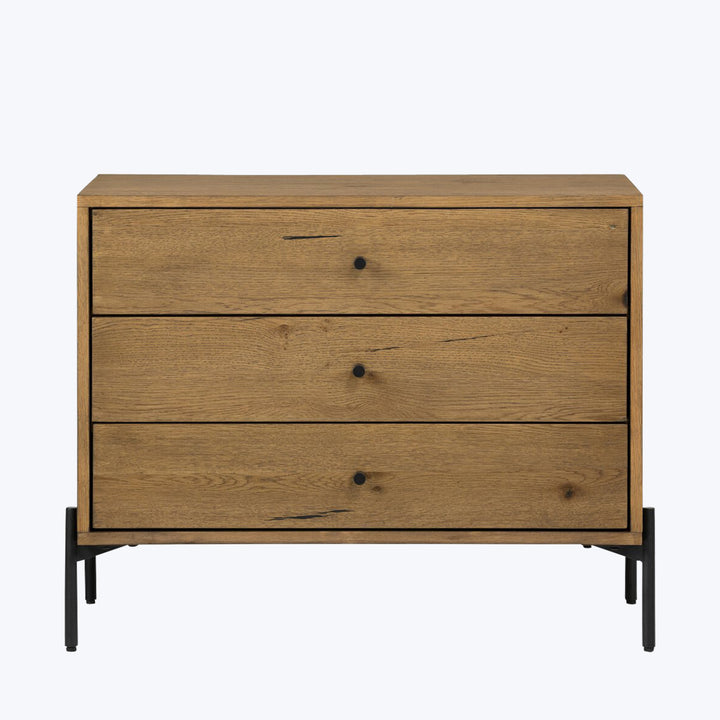 Eaton Large Nightstand Amber Oak Resin