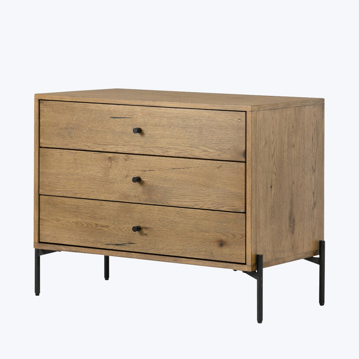 Eaton Large Nightstand Amber Oak Resin