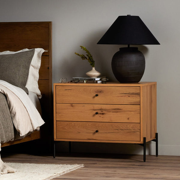 Eaton Large Nightstand Light Oak Resin