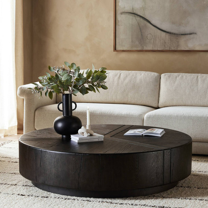 Renan Coffee Table Dark Espresso Reclaimed French Oak