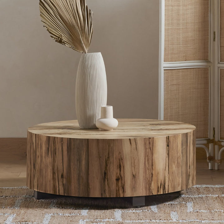 Hudson Round Coffee Table 40" Diameter / Spalted Primavera