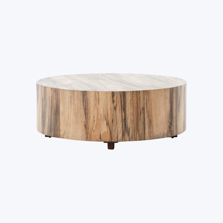 Hudson Round Coffee Table 40" Diameter / Spalted Primavera
