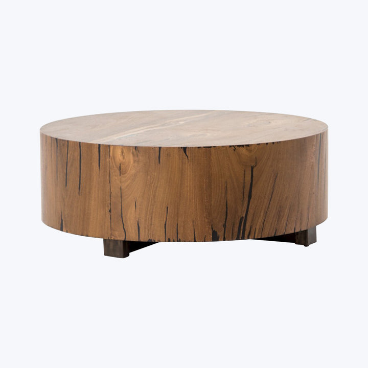 Hudson Round Coffee Table 40" Diameter / Natural Yukas Resin