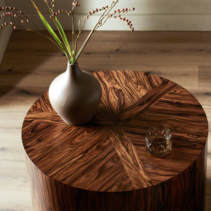 Renan End Table Natural Morado Veneer