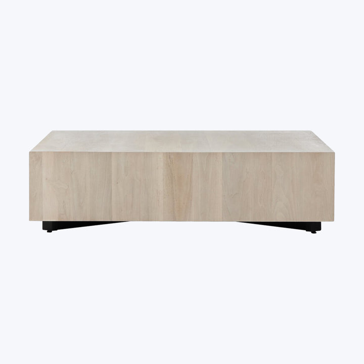 Hudson Large Square Coffee Table Ashen Walnut