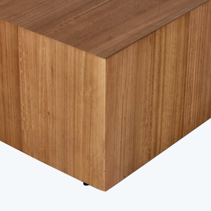 Hudson Large Square Coffee Table Natural Yukas Resin