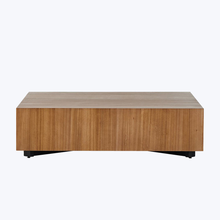 Hudson Large Square Coffee Table Natural Yukas Resin