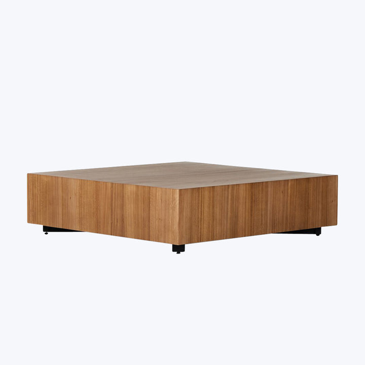 Hudson Large Square Coffee Table Natural Yukas Resin