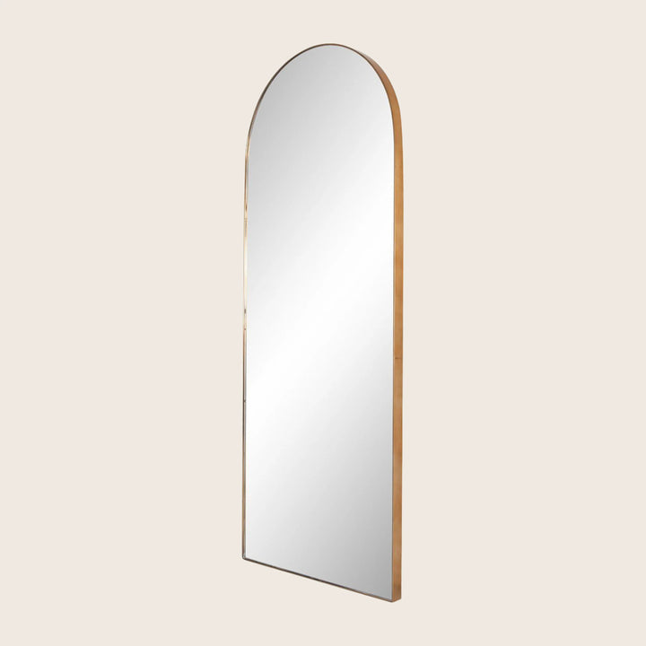 Georgina Floor Mirror Polished Brass