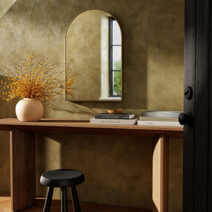 Georgina Small Mirror Polished Brass - hover