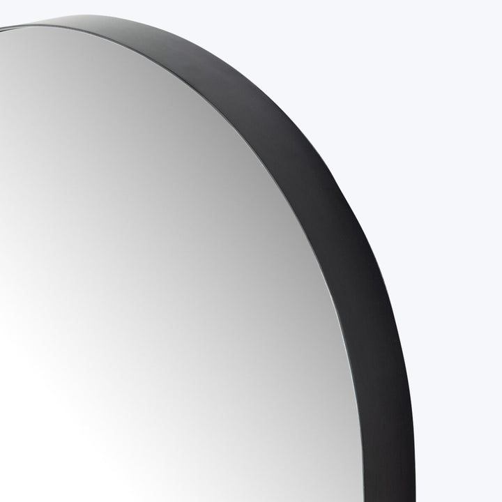 Georgina Small Mirror Iron Matte Black