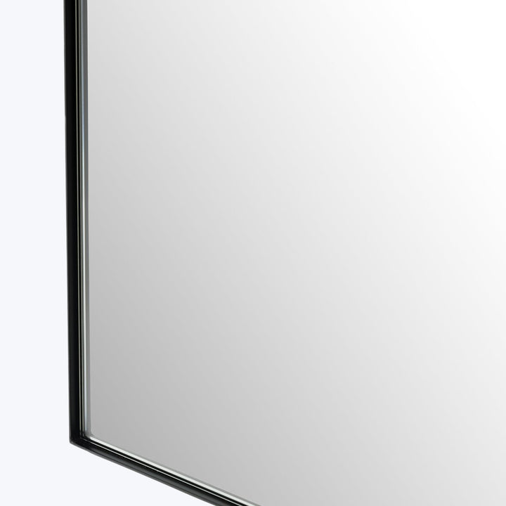 Georgina Small Mirror Iron Matte Black