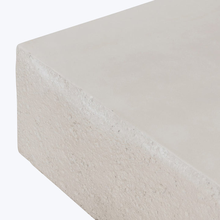 Otero Rectangular Outdoor Coffee Table Matte Stone