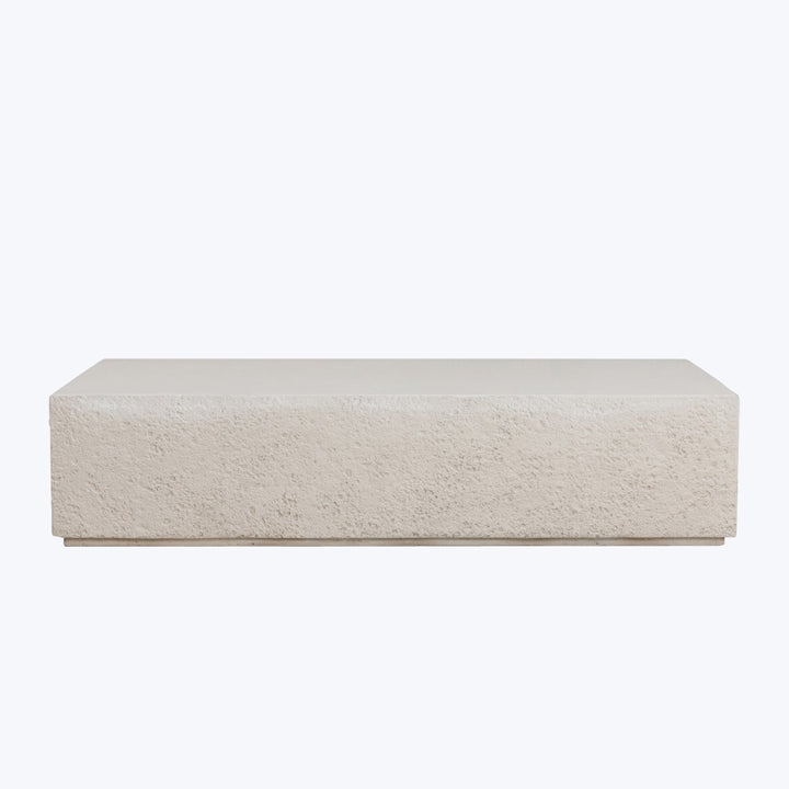 Otero Rectangular Outdoor Coffee Table Matte Stone