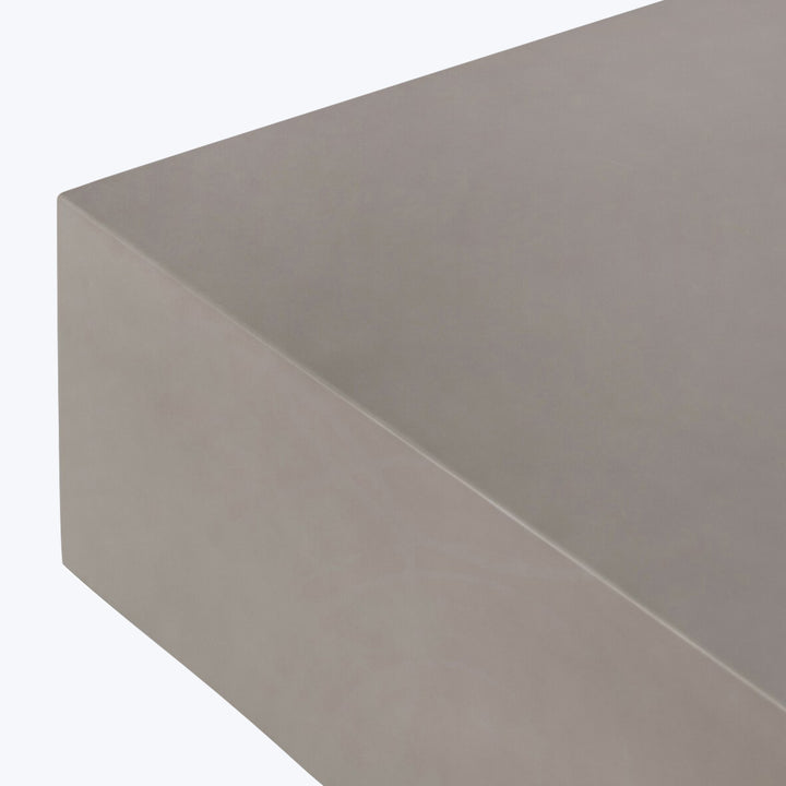 Otero Rectangular Outdoor Coffee Table Natural Concrete