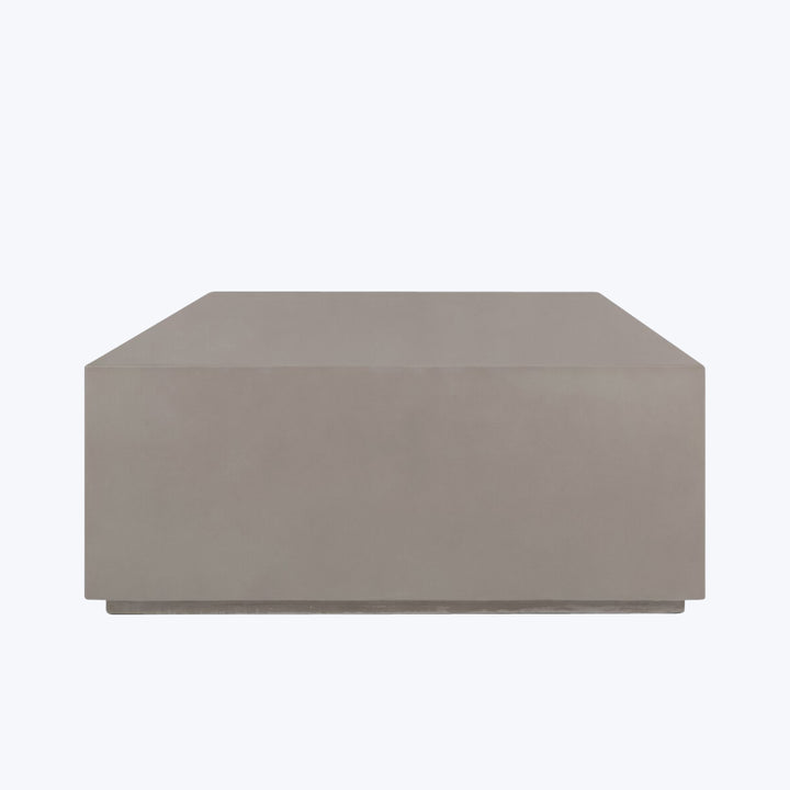 Otero Rectangular Outdoor Coffee Table Natural Concrete